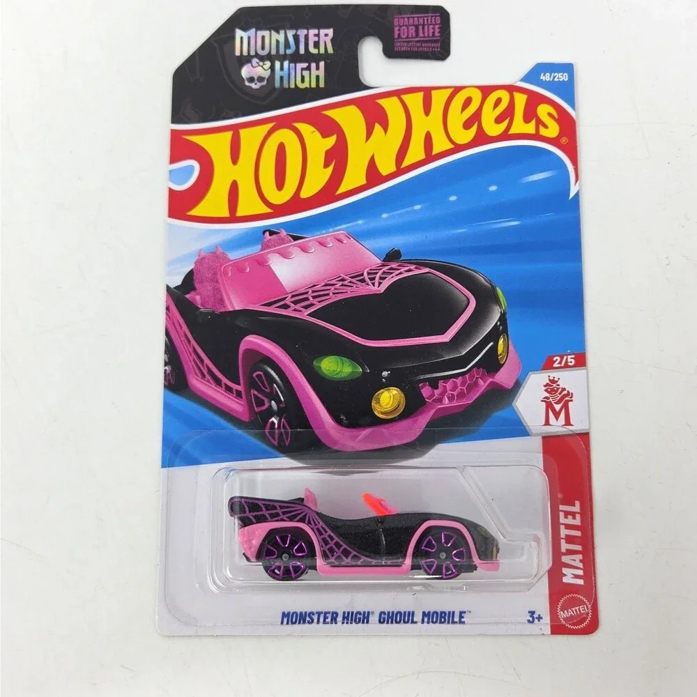 Hot Wheels Monster High Lot 2 Ghoul Mobile 1:64 Pink/Purple Diecast Car Unopened